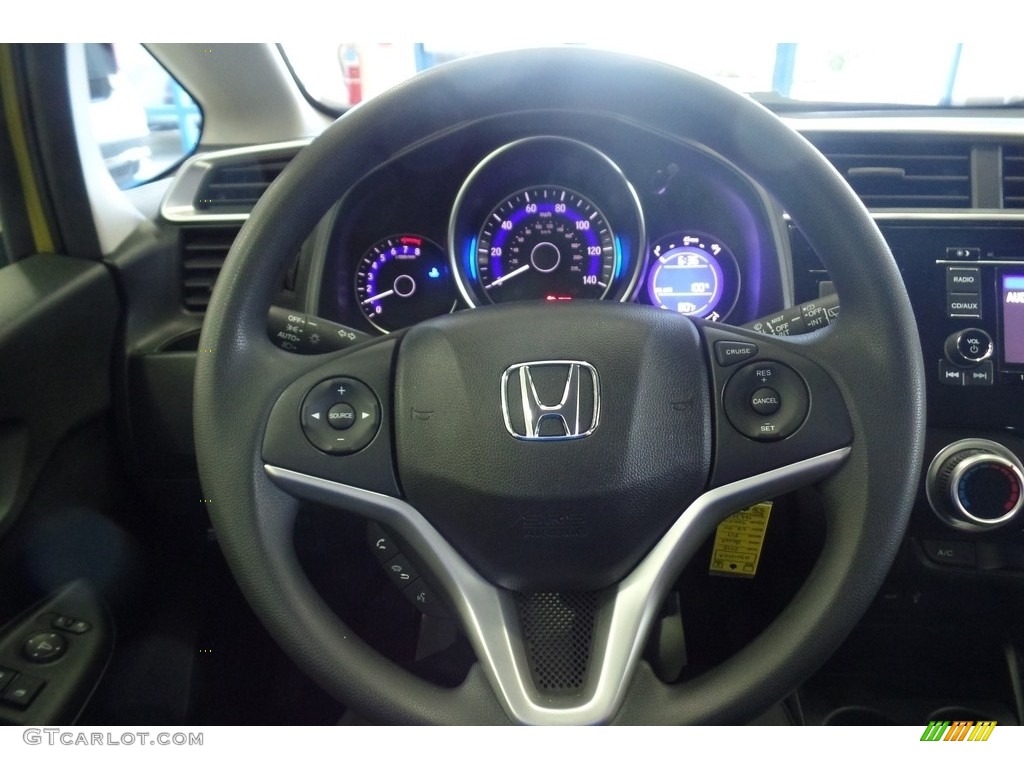 2015 Fit LX - Mystic Yellow Pearl / Black photo #32