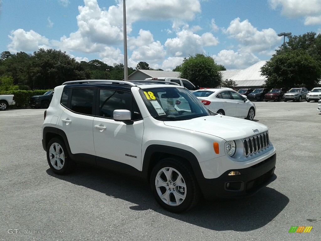 2018 Renegade Limited - Alpine White / Black photo #7