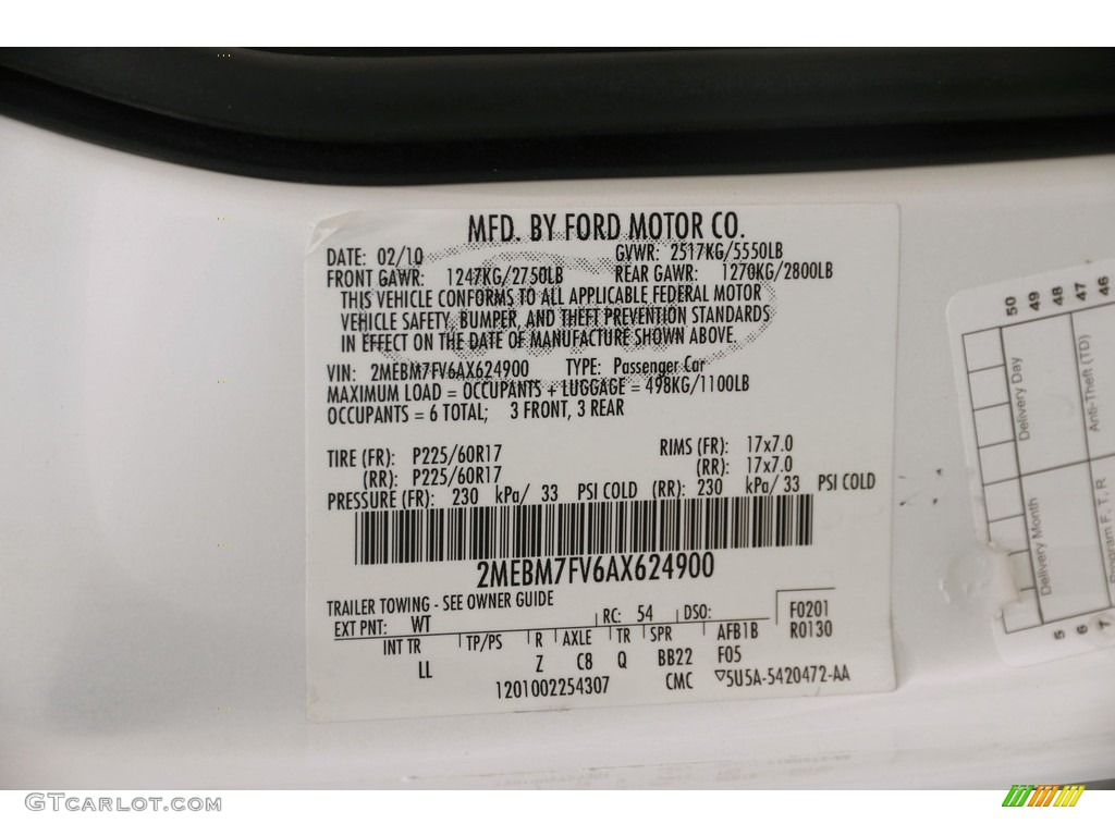 2010 Grand Marquis LS Ultimate Edition - Vibrant White / Medium Light Stone photo #20