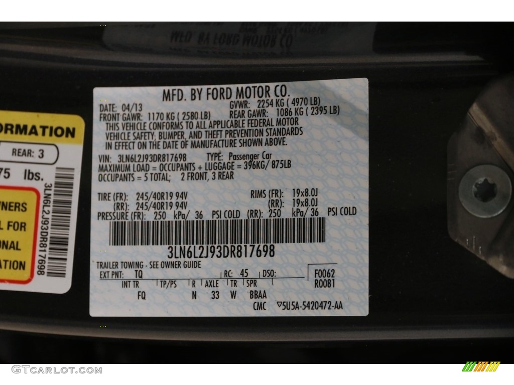 2013 MKZ 2.0L EcoBoost AWD - Smoked Quartz / Light Dune photo #29