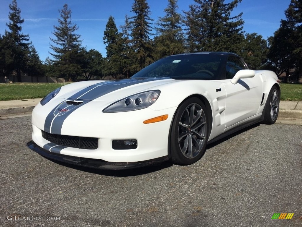 2013 Corvette ZR1 - Arctic White / Diamond Blue/60th Anniversary Design Package photo #1