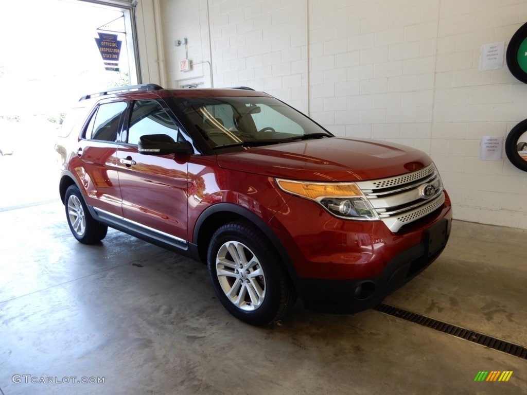 2015 Explorer XLT 4WD - Ruby Red / Medium Light Stone photo #1