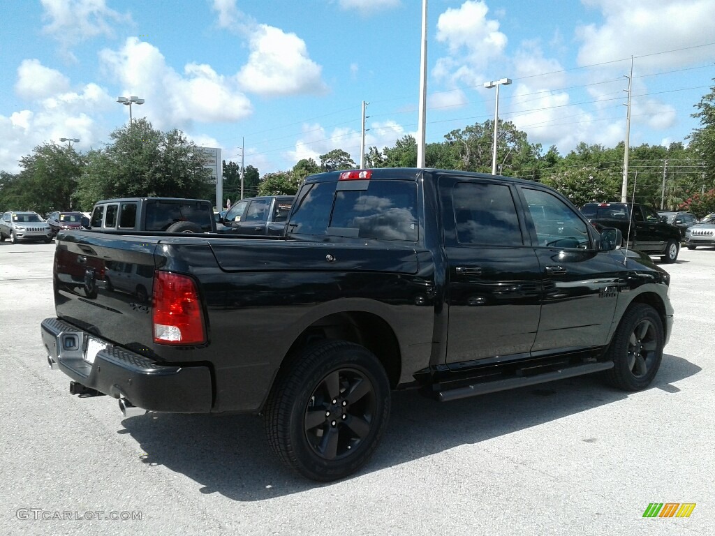 2018 1500 Big Horn Crew Cab 4x4 - Brilliant Black Crystal Pearl / Black/Diesel Gray photo #5