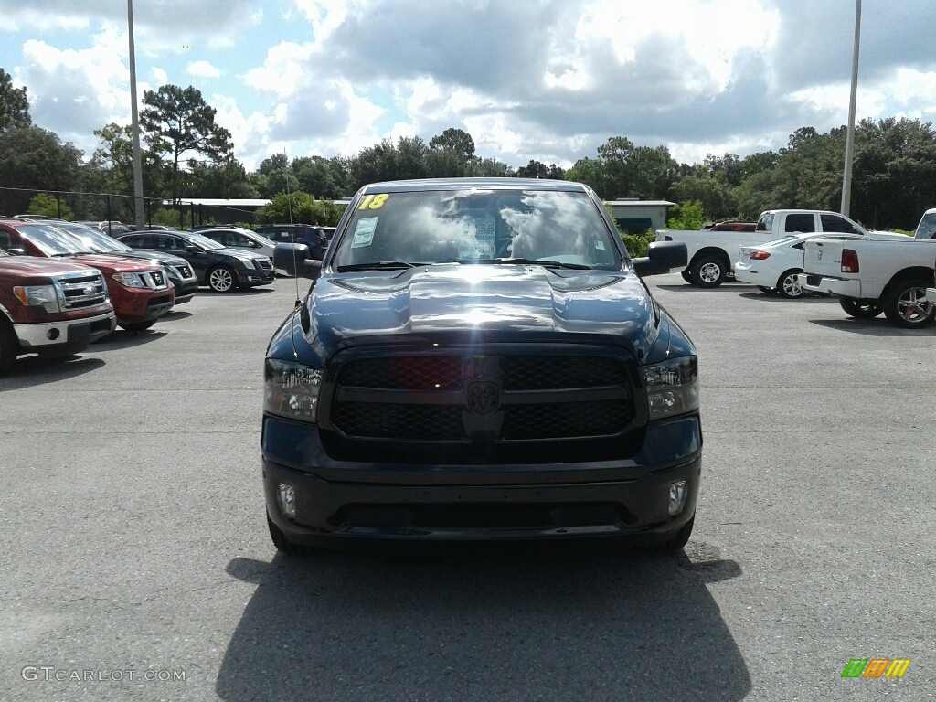 2018 1500 Big Horn Crew Cab 4x4 - Brilliant Black Crystal Pearl / Black/Diesel Gray photo #8