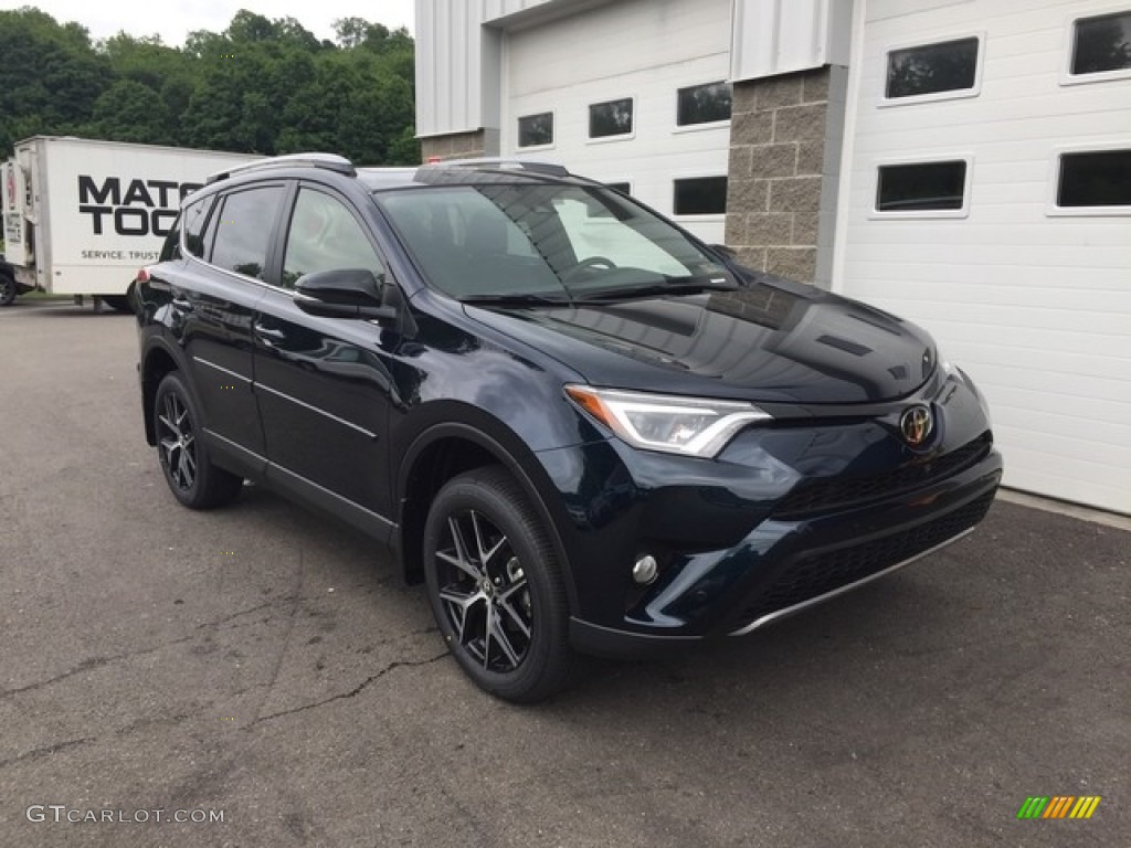 2018 RAV4 SE AWD - Galactic Aqua Mica / Black photo #1