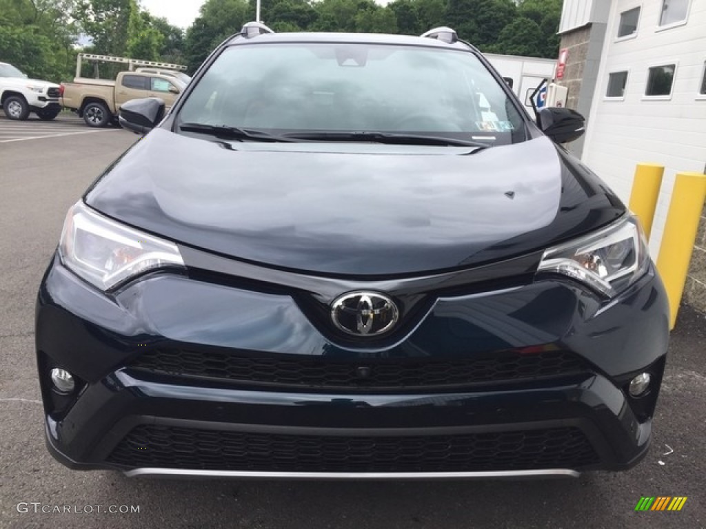 2018 RAV4 SE AWD - Galactic Aqua Mica / Black photo #6