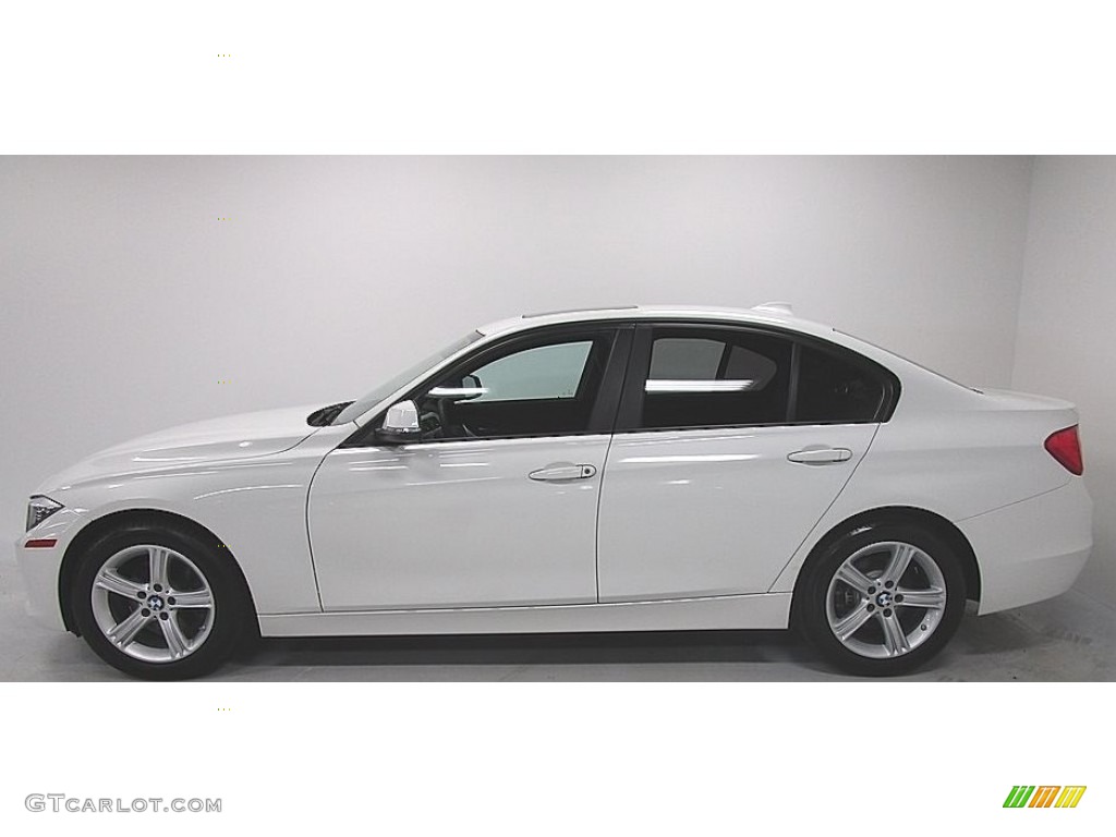 2015 3 Series 320i xDrive Sedan - Alpine White / Black photo #2