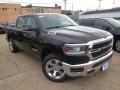 2019 Diamond Black Crystal Pearl Ram 1500 Big Horn Crew Cab 4x4  photo #7