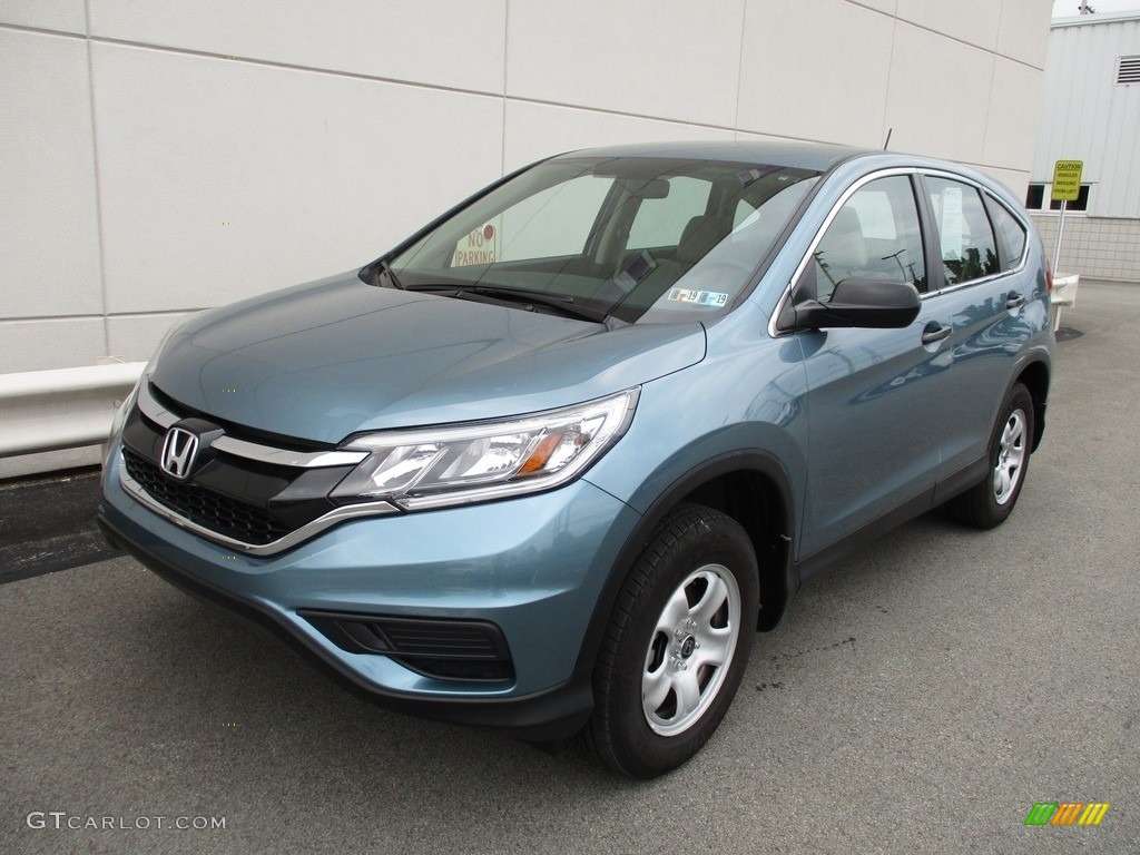 2015 CR-V LX AWD - Mountain Air Metallic / Beige photo #9