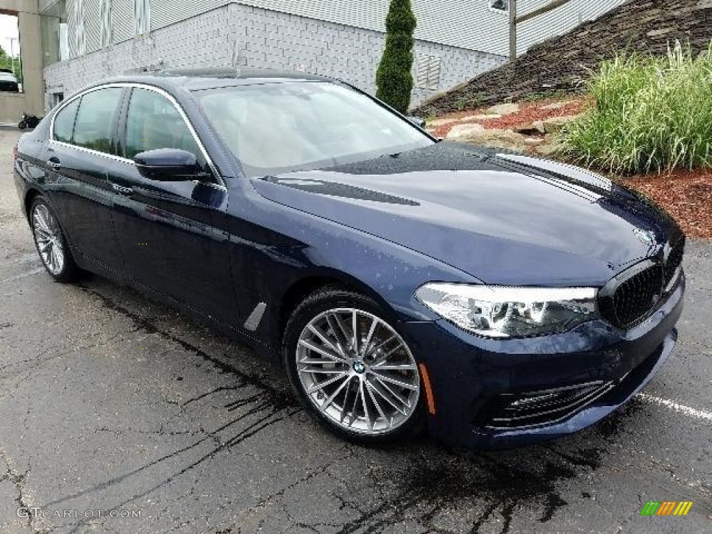2018 5 Series 540i xDrive Sedan - Imperial Blue Metallic / Cognac photo #1