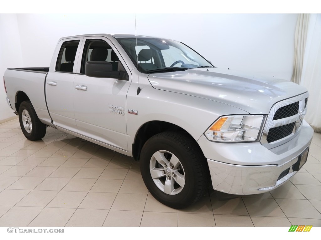 2017 1500 Big Horn Quad Cab 4x4 - Bright Silver Metallic / Black/Diesel Gray photo #1