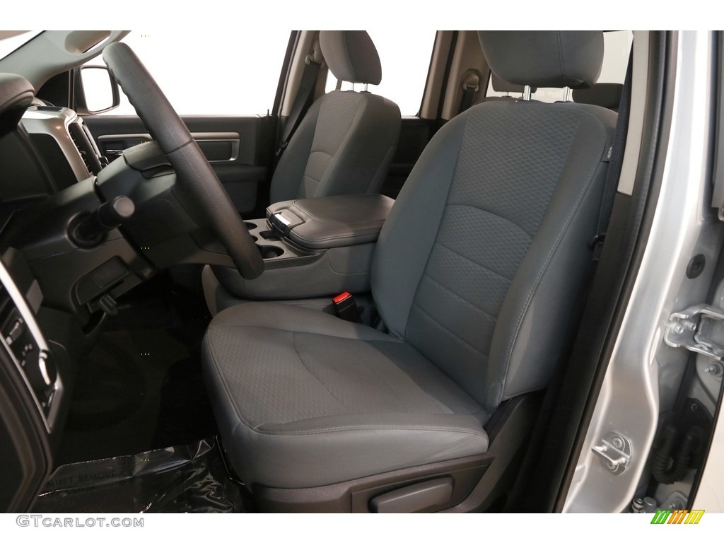 2017 1500 Big Horn Quad Cab 4x4 - Bright Silver Metallic / Black/Diesel Gray photo #5