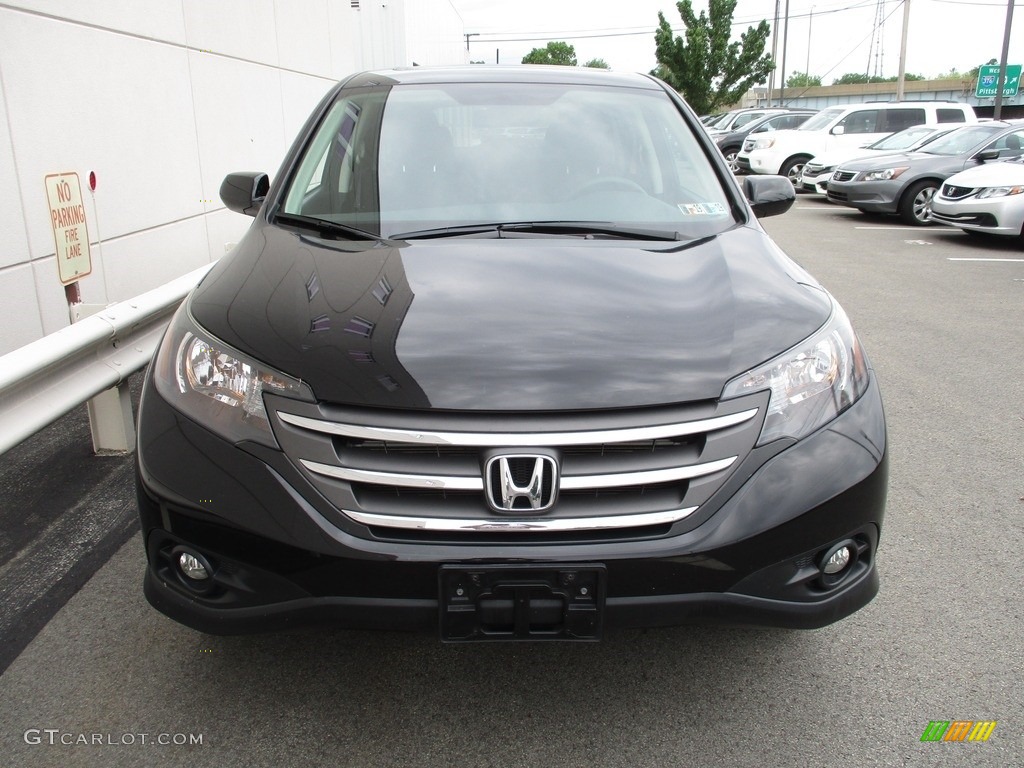 2014 CR-V EX AWD - Crystal Black Pearl / Black photo #7