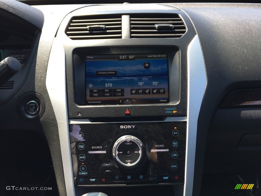2015 Explorer Limited 4WD - Dark Side / Charcoal Black photo #14