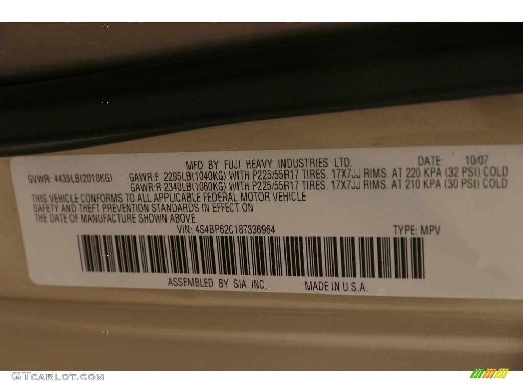 2008 Outback 2.5i Limited L.L.Bean Edition - Harvest Gold Metallic / Warm Ivory photo #25