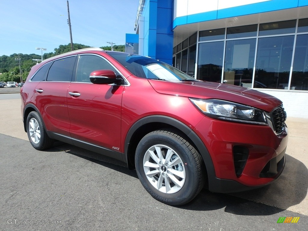 Passion Red 2019 Kia Sorento LX AWD Exterior Photo 127678878