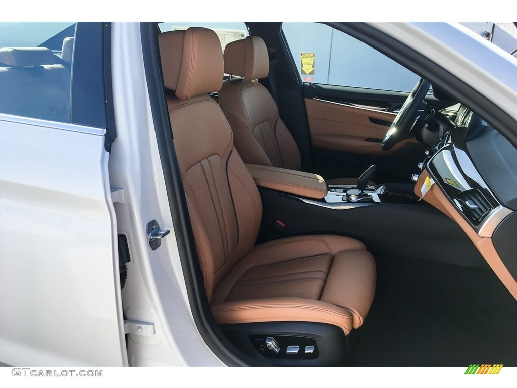 2018 5 Series 530i Sedan - Mineral White Metallic / Cognac photo #2