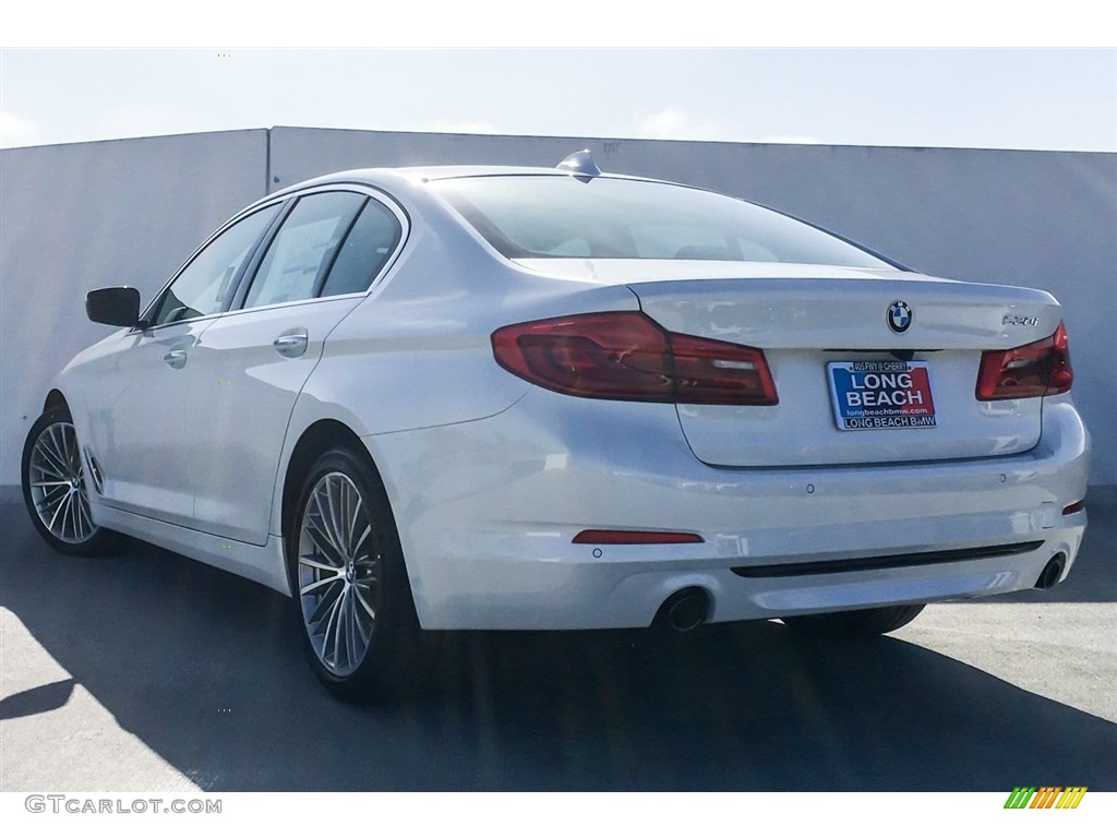 2018 5 Series 530i Sedan - Mineral White Metallic / Cognac photo #3