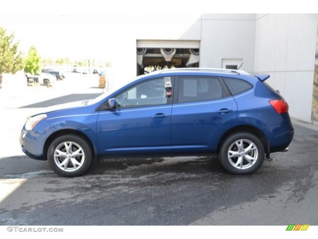 2008 Rogue SL AWD - Indigo Blue Metallic / Gray photo #4