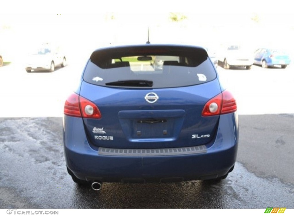 2008 Rogue SL AWD - Indigo Blue Metallic / Gray photo #6