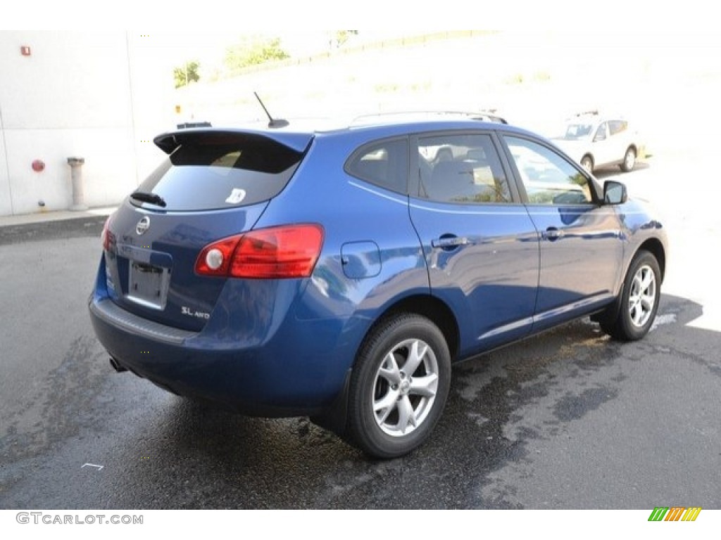 2008 Rogue SL AWD - Indigo Blue Metallic / Gray photo #7