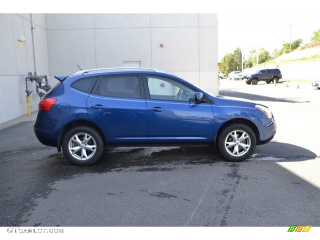 2008 Rogue SL AWD - Indigo Blue Metallic / Gray photo #8