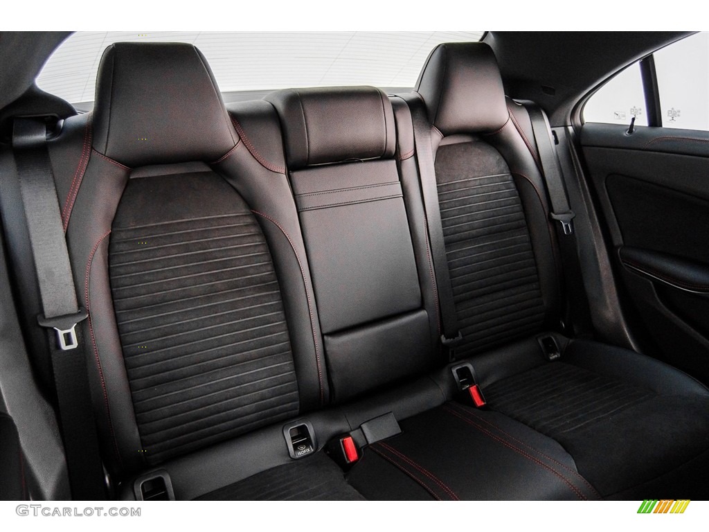 Black/DINAMICA w/Red stitching Interior 2018 Mercedes-Benz CLA AMG 45 Coupe Photo #127680504