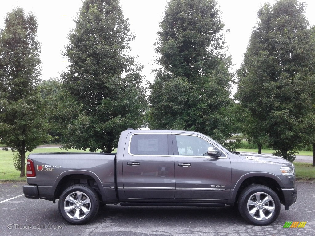 Granite Crystal Metallic 2019 Ram 1500 Limited Crew Cab 4x4 Exterior Photo #127682652