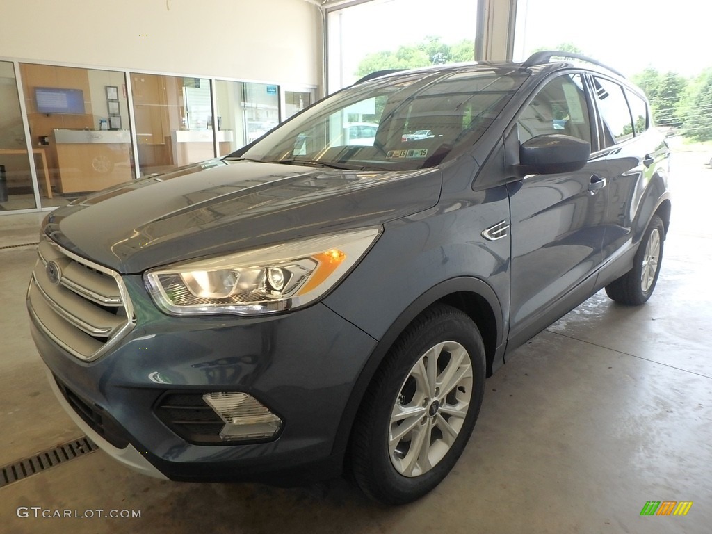 2018 Escape SEL - Blue Metallic / Medium Light Stone photo #4