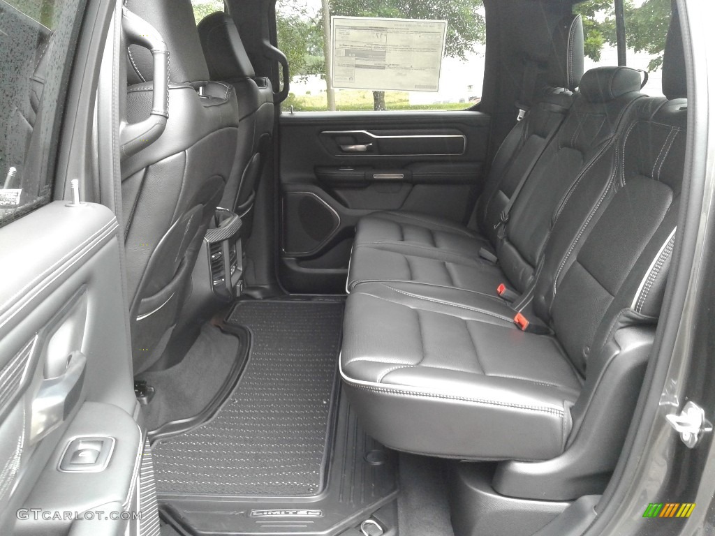 Black Interior 2019 Ram 1500 Limited Crew Cab 4x4 Photo #127682847