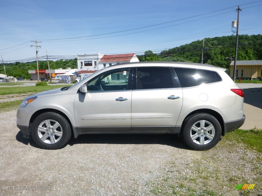 2010 Traverse LT AWD - Gold Mist Metallic / Ebony photo #2