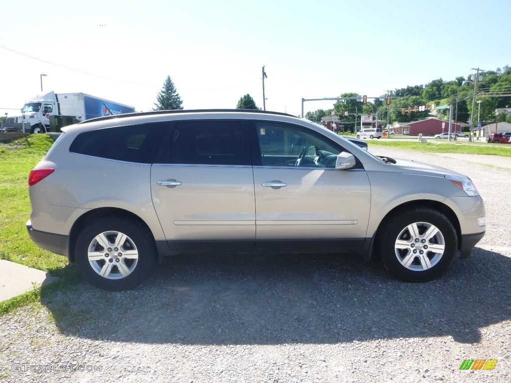 2010 Traverse LT AWD - Gold Mist Metallic / Ebony photo #6