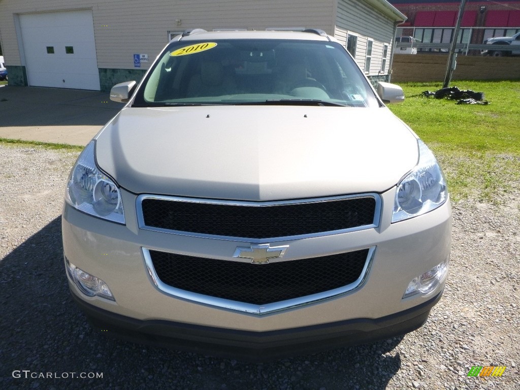 2010 Traverse LT AWD - Gold Mist Metallic / Ebony photo #8