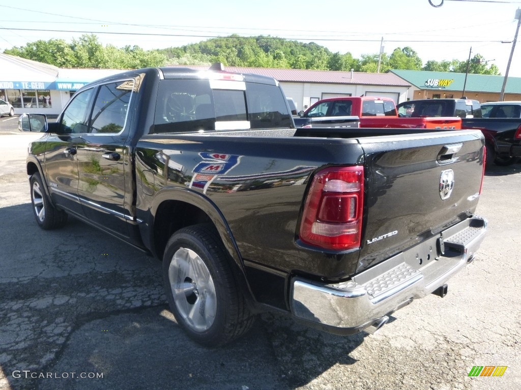 2019 1500 Limited Crew Cab 4x4 - Diamond Black Crystal Pearl / Black photo #3