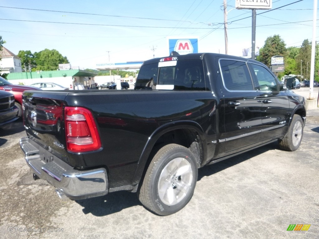 2019 1500 Limited Crew Cab 4x4 - Diamond Black Crystal Pearl / Black photo #5