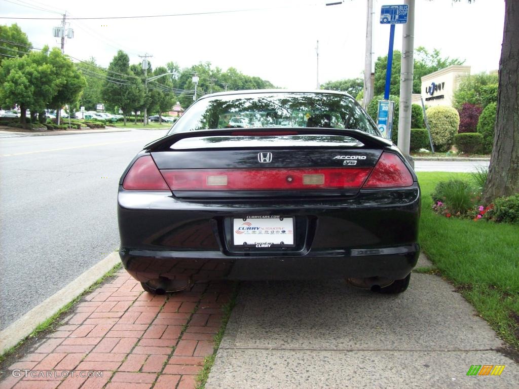 1999 Accord EX V6 Coupe - Flamenco Black Pearl / Gray photo #6