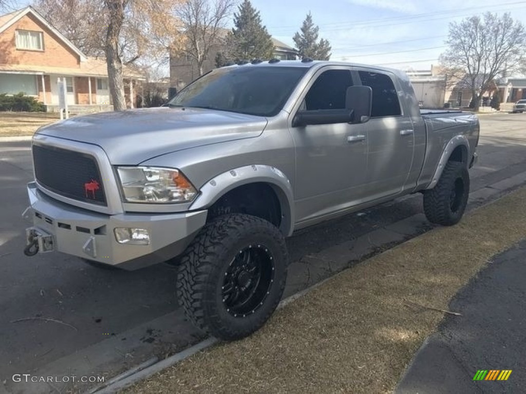 2012 Ram 2500 HD Laramie Longhorn Mega Cab 4x4 - Bright Silver Metallic / Dark Slate photo #1