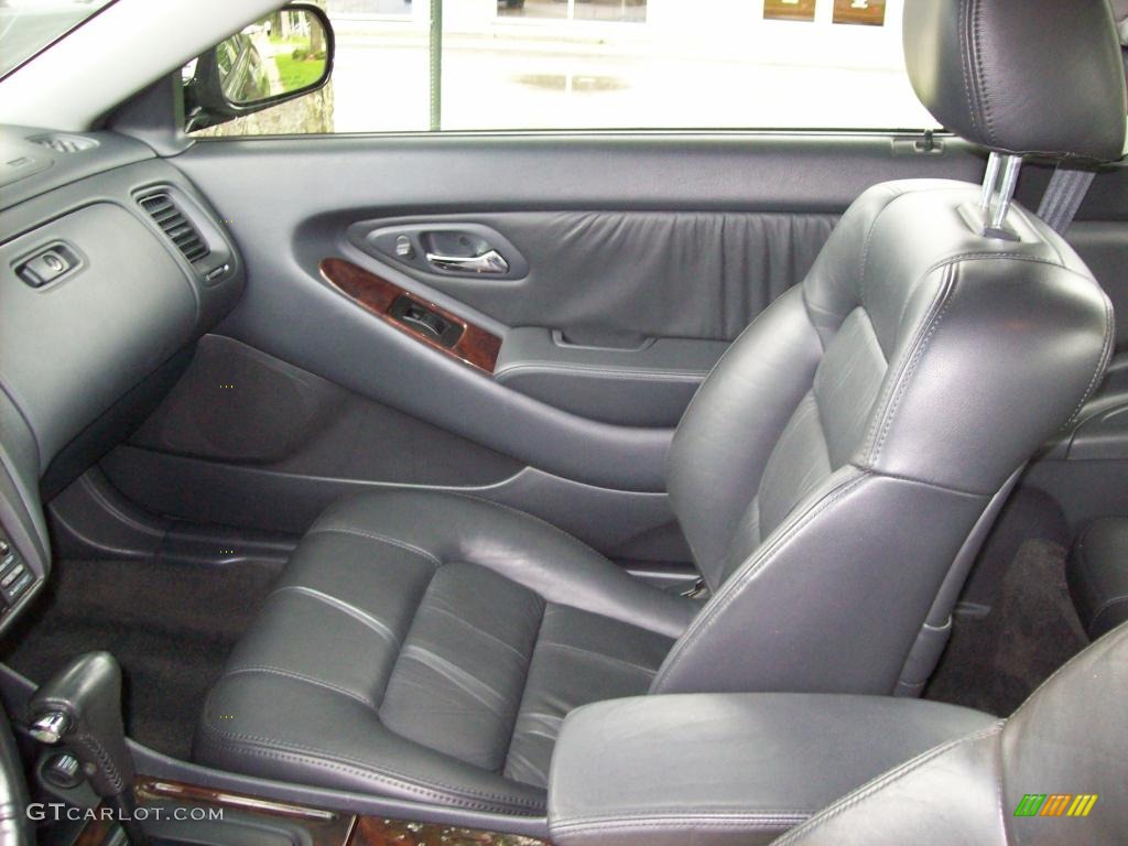 1999 Accord EX V6 Coupe - Flamenco Black Pearl / Gray photo #9