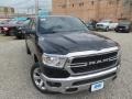 2019 Diamond Black Crystal Pearl Ram 1500 Big Horn Crew Cab 4x4  photo #2