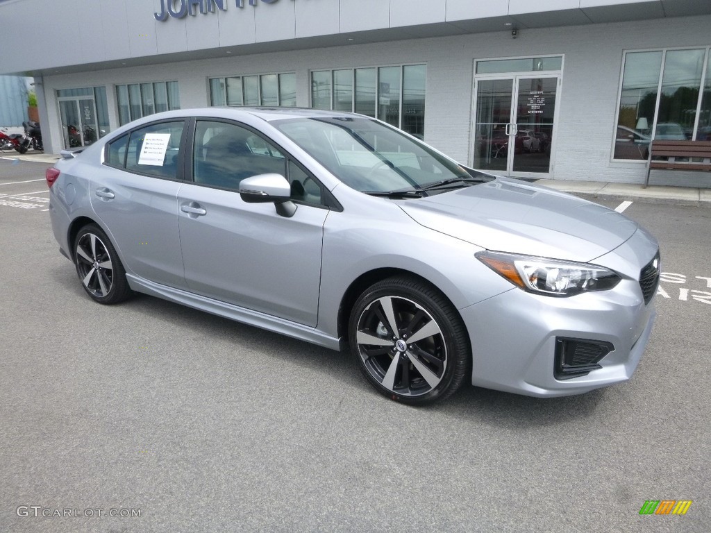 2018 Impreza 2.0i Sport 4-Door - Ice Silver Metallic / Black photo #1
