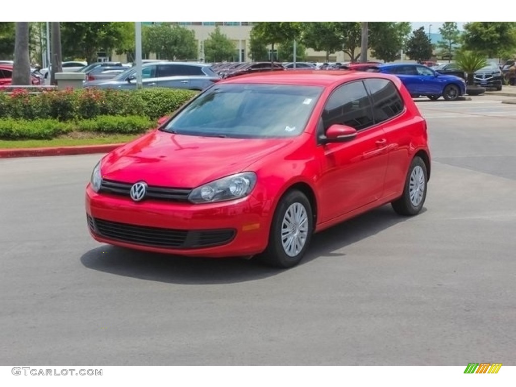 2012 Golf 2 Door - Tornado Red / Titan Black photo #3