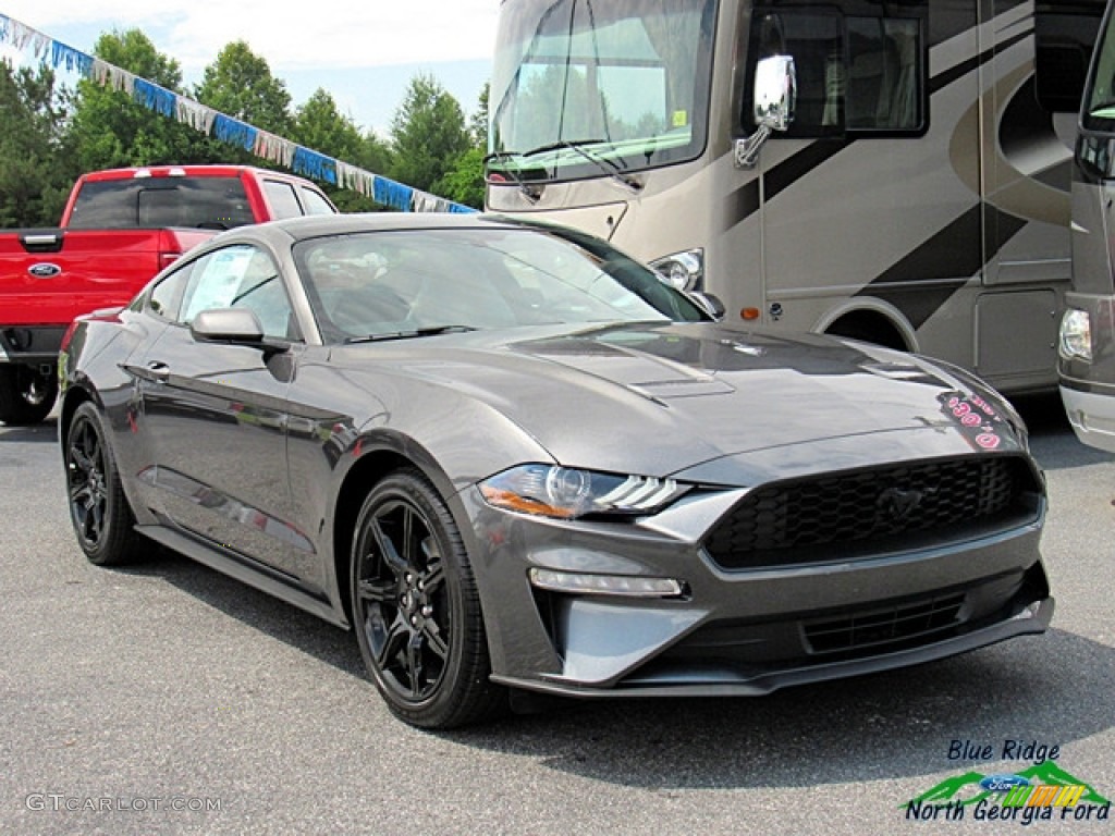2018 Mustang EcoBoost Fastback - Magnetic / Ebony photo #7