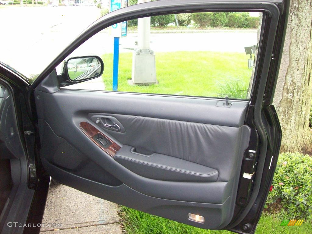 1999 Accord EX V6 Coupe - Flamenco Black Pearl / Gray photo #13