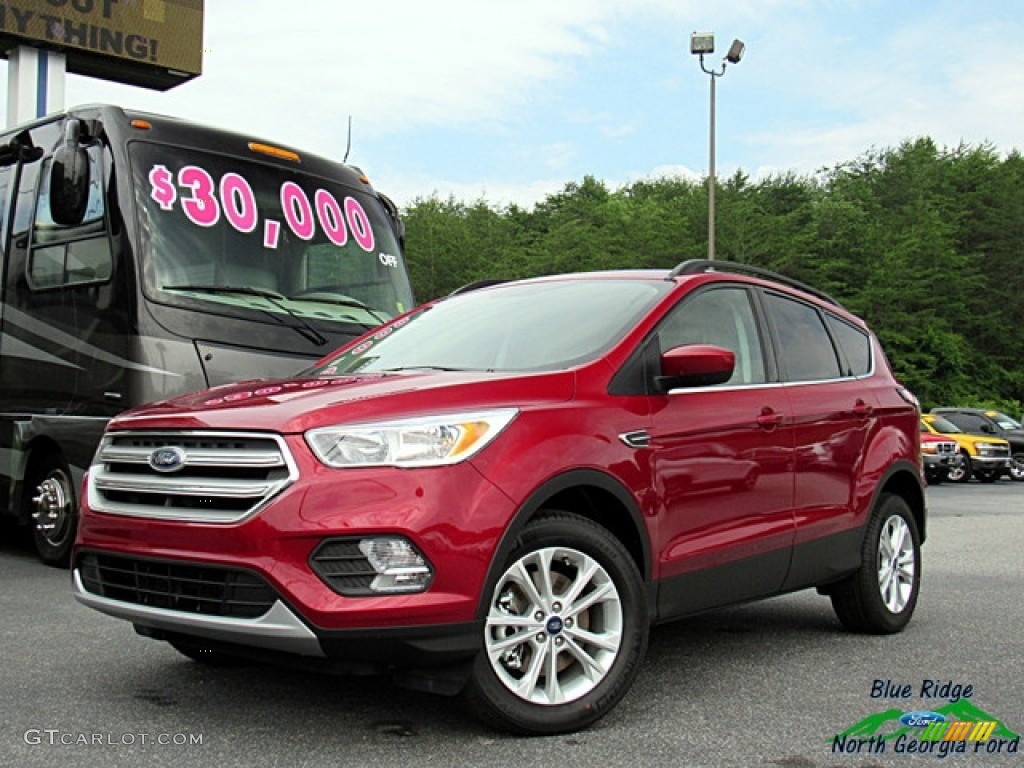 2018 Escape SE 4WD - Ruby Red / Charcoal Black photo #1