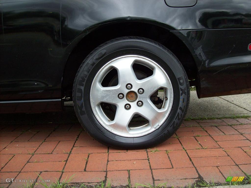 1999 Accord EX V6 Coupe - Flamenco Black Pearl / Gray photo #19