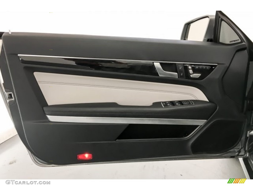 2016 Mercedes-Benz E 400 Coupe Crystal Grey/Black Door Panel Photo #127691766