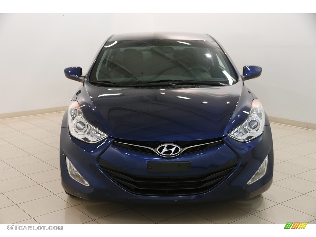 2013 Elantra Coupe GS - Atlantic Blue / Black photo #2