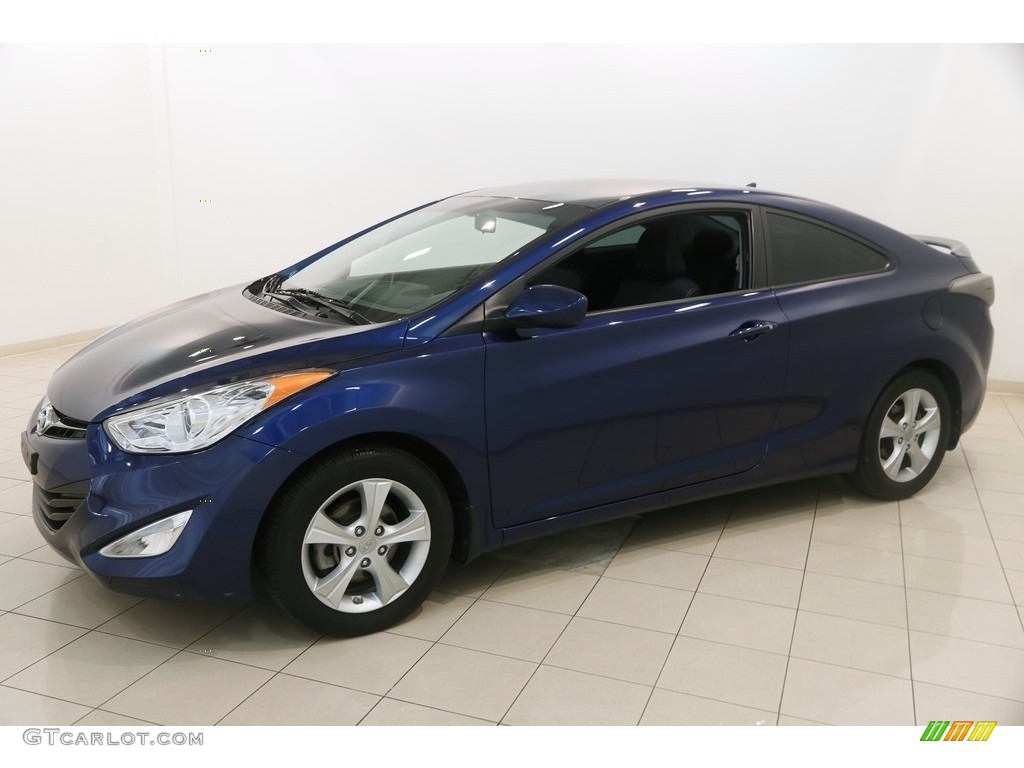 2013 Elantra Coupe GS - Atlantic Blue / Black photo #3