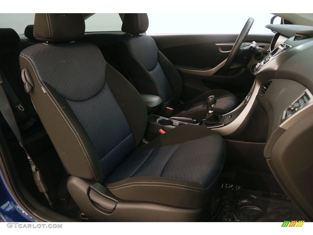 2013 Elantra Coupe GS - Atlantic Blue / Black photo #11