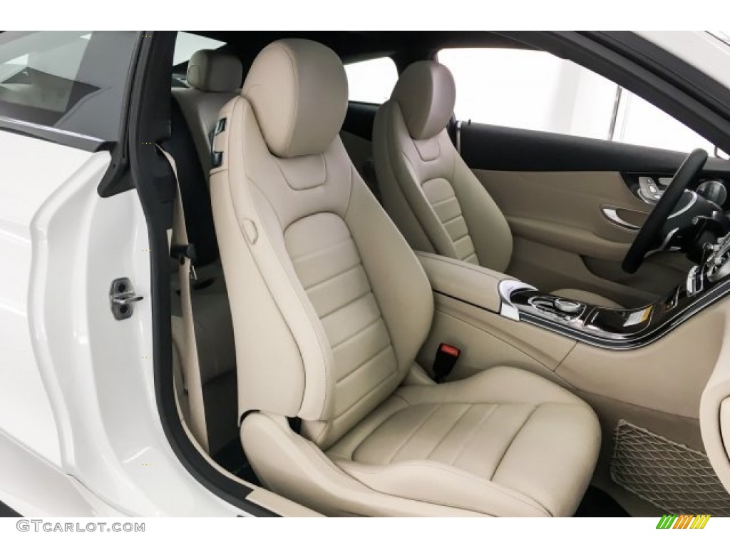 2018 C 300 Coupe - Polar White / Silk Beige/Black photo #2